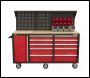 Sealey AP6310 Superline PRO® Mobile Workstation with Backboard 10 Drawer