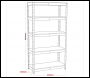 Sealey AP6350GS Racking Unit 5 Shelf 350kg Capacity Per Level