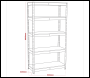 Sealey AP6350GS Racking Unit with 5 Shelves 350kg Capacity Per Level