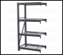 Sealey AP6372E Heavy-Duty Racking Extension Pack with 4 Mesh Shelves 640kg Capacity Per Level