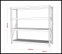 Sealey AP6572 Heavy-Duty Racking Unit with 4 Mesh Shelves 640kg Capacity Per Level 1956mm