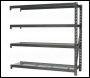 Sealey AP6572E Heavy-Duty Racking Extension Pack with 4 Mesh Shelves 640kg Capacity Per Level