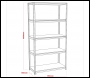 Sealey AP7200 5-Level Racking Unit 200kg Capacity Per Level