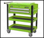 Sealey AP760MHV Superline PRO® Heavy-Duty Mobile Tool & Parts Trolley with Lockable Top & 2 Drawers - Green