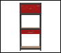 Sealey AP830R Shelving Unit 4-Tier with Cupboard & Drawer