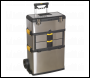 Sealey AP855 Mobile Stainless Steel/Composite Toolbox with 3 Compartments