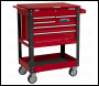 Sealey AP890M Heavy-Duty Mobile Tool & Parts Trolley with 5 Drawers & Lockable Top