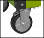 Sealey AP890MHV Superline PRO® Heavy-Duty Mobile Tool & Parts Trolley with 5 Drawers and Lockable Top - Hi-Vis Green