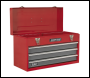 Sealey AP9243BB Tool Chest 3 Drawer Portable with Ball-Bearing Slides - Red/Grey