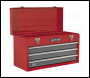 Sealey AP9243BBCOMBO Portable Tool Chest 3 Drawer with Ball-Bearing Slides - Red/Grey & 93pc Tool Kit
