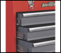 Sealey AP9243BB Tool Chest 3 Drawer Portable with Ball-Bearing Slides - Red/Grey