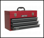 Sealey AP9243BB Tool Chest 3 Drawer Portable with Ball-Bearing Slides - Red/Grey