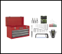 Sealey AP9243BBCOMBO American PRO® Tool Chest 3 Drawer with 93pc Tool Kit - Red/Grey
