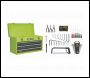 Sealey AP9243BBHVCOM 3 Drawer Portable Tool Chest with Ball-Bearing Slides & 93pc Tool Kit