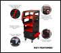 Sealey APDT435R Superline PRO® Diagnostics Trolley 4-Level