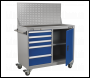 Sealey API1103A Industrial Mobile Workstation 5 Drawer & 1 Shelf Locker