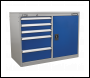 Sealey API1103B Industrial Cabinet/Workstation 5 Drawer & 1 Shelf Locker