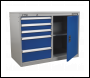 Sealey API1103B Industrial Cabinet/Workstation 5 Drawer & 1 Shelf Locker