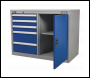 Sealey API1103B Industrial Cabinet/Workstation 5 Drawer & 1 Shelf Locker