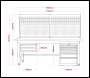 Sealey API1800COMB02 Premier Industrial™ Complete Workstation & Cabinet Combo 1.8m