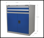 Sealey API8810 Premier Industrial™ Industrial Cabinet with 2 Drawers & 1 Shelf