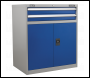 Sealey API8810 Industrial Cabinet 2 Drawer & 1 Shelf Double Locker