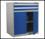 Sealey API8810 Industrial Cabinet 2 Drawer & 1 Shelf Double Locker