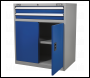 Sealey API8810 Industrial Cabinet 2 Drawer & 1 Shelf Double Locker