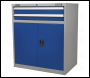 Sealey API8810 Industrial Cabinet 2 Drawer & 1 Shelf Double Locker