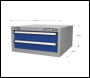 Sealey API9 Premier Industrial™ Double Drawer Unit for API Series Workbenches