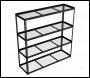 Sealey APMR1 Heavy-Duty Modular Racking Unit with 4 Mesh Shelves 300kg Capacity Per Level 1830mm
