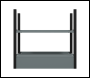 Sealey APMRB1 Modular Storage Base unit 2 Shelves 580mm