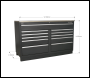 Sealey APMS04 Premier™ Heavy-Duty Modular Floor Cabinet 11 Drawer 1550mm