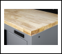 Sealey APMS30WC Superline PRO® Black Edition Rubber Wood Worktop 2040mm