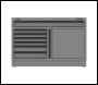 Sealey APMS41BE Superline PRO® Black Edition Modular Floor Cabinet 7 Drawer & Cupboard Combination 1360mm