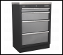 Sealey APMSSTACK01W Superline PRO® Storage System with Wood Worktop 4.92m