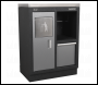 Sealey APMSSTACK08W Superline PRO® Corner Storage System with Wood Worktop 1.55m