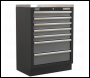 Sealey APMSSTACK08SS Superline PRO® Corner Storage System with Stainless Worktop 1.55m