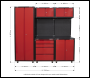Sealey APMS80COMBO3 American PRO® Modular Storage System 2.0m