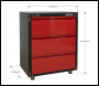 Sealey APMS82 American PRO® Modular Cabinet with Worktop 3 Drawer 665mm