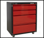 Sealey APMS84 Modular 4 Drawer Cabinet with Worktop 665mm