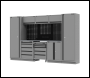 Sealey APMSBESTACK01SS Superline PRO® Black Edition Storage System with Stainless Worktop 3.24m