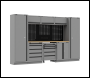 Sealey APMSBESTACK01W Superline PRO® Black Edition Storage System with Rubber Wood Worktop 3.24m