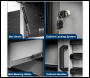 Sealey APMSBESTACK02W Superline PRO® Black Edition Storage System with Rubber Wood Worktop 2.64m
