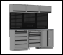 Sealey APMSBESTACK03SS Superline PRO® Black Edition Storage System with Stainless Worktop 2.04m