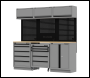 Sealey APMSBESTACK03W Superline PRO® Black Edition Storage System with Rubber Wood Worktop 2.04m
