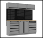 Sealey APMSBESTACK04WW Superline PRO® Black Edition Storage System with Rubber Wood Worktop 2.04m