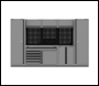 Sealey APMSBESTACK05SS Superline PRO® Black Edition Storage System with Stainless Steel Worktop 3.24m