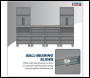 Sealey APMSCCOMBO1 Superline PRO® Connect Modular Storage System with Rubber Wood Worktop 2.7m