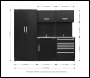 Sealey APMSCOMBO1SS Premier 2.5m Storage System - Stainless Worktop
